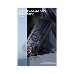 SUPCASE Unicorn Beetle PRO MAG Rugged Case for iPhone 15 Pro Max, Shock-Absorbing, Dark Blue (SPH23MX67MGPSMN)