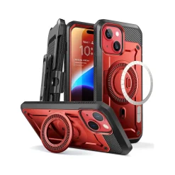 SupCase Unicorn Beetle PRO MAG Rugged Case for iPhone 15, Metallic Red (SUP-iPhone2023-6.1-MagPro-SP-Ruddy)