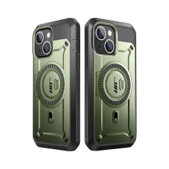 SupCase Unicorn Beetle PRO MAG Rugged Case for iPhone 15, Dark Green (SUP-iPhone2023-6.1-MagPro-SP-Guldan)