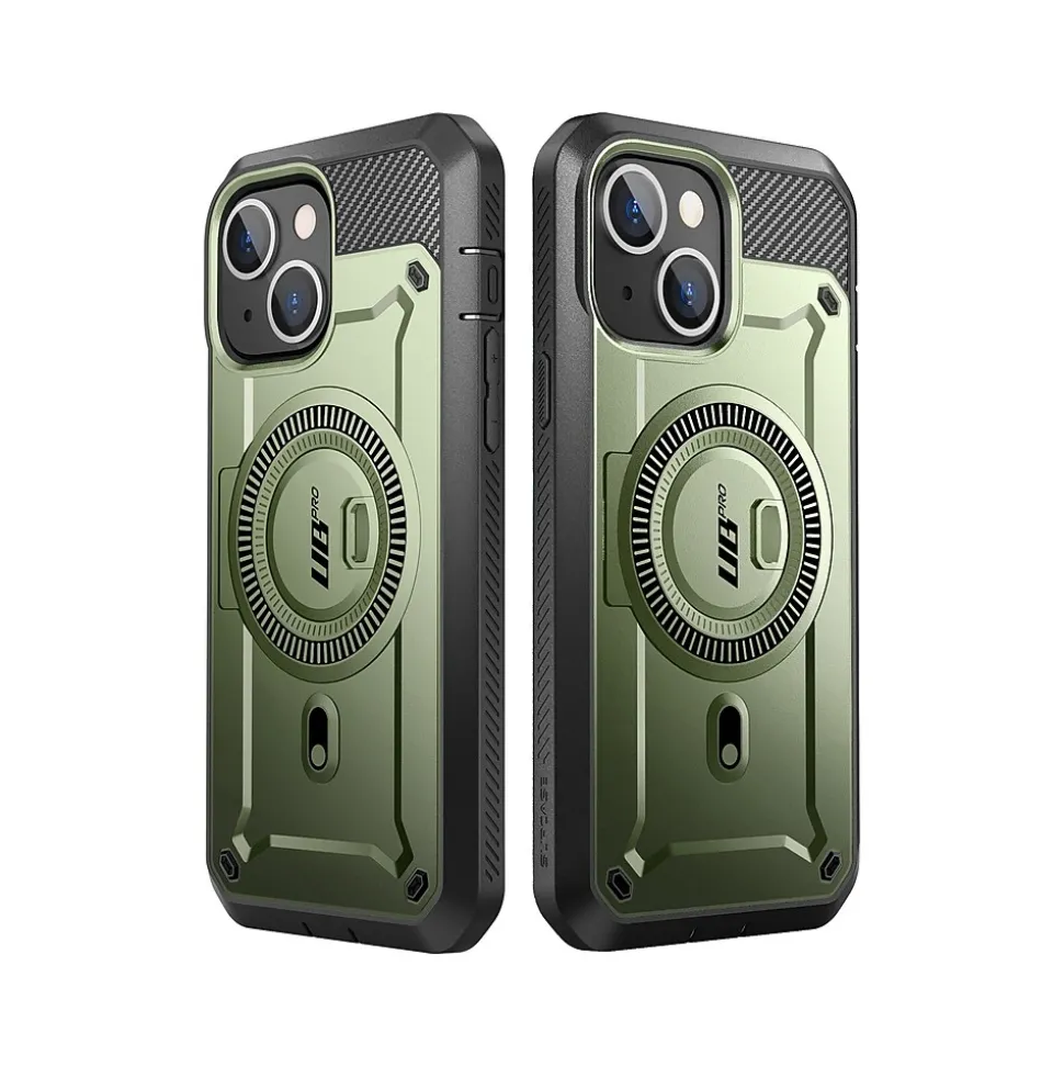 SupCase Unicorn Beetle PRO MAG Rugged Case for iPhone 15, Dark Green (SUP-iPhone2023-6.1-MagPro-SP-Guldan)