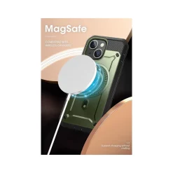 SupCase Unicorn Beetle PRO MAG Rugged Case for iPhone 15, Dark Green (SUP-iPhone2023-6.1-MagPro-SP-Guldan)