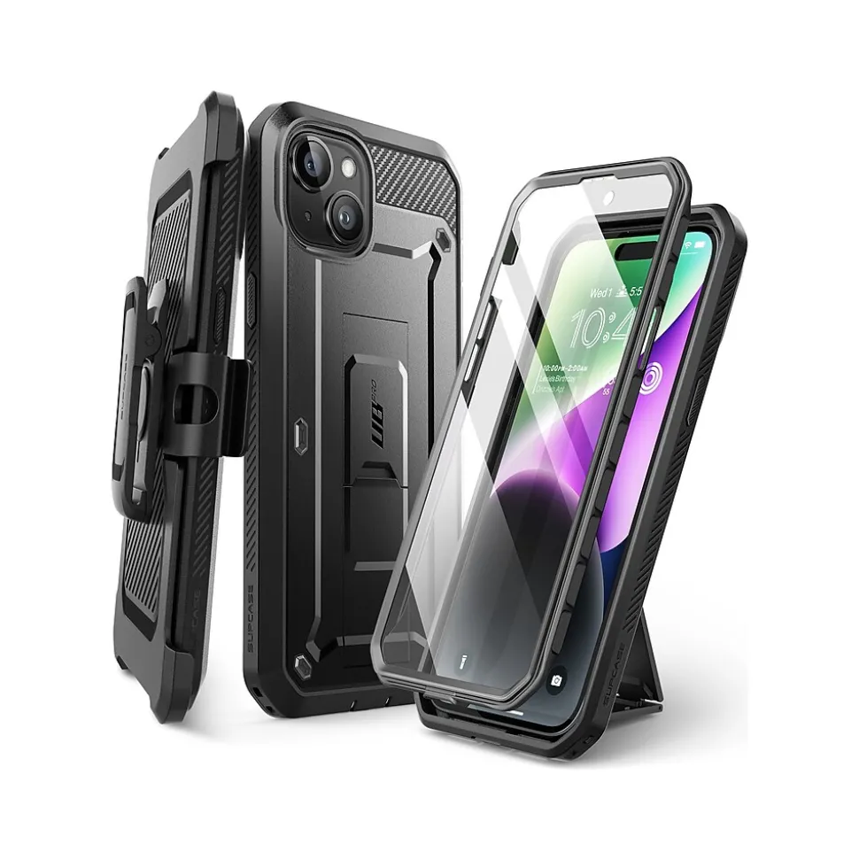 SUPCASE Unicorn Beetle PRO Rugged Case for iPhone 15 Plus, Shock-Absorbing, Black (SUP-iPhone2023-6.7-UBPro-SP-Black)