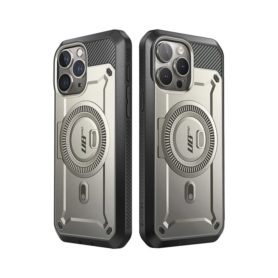 SUPCASE Unicorn Beetle PRO MAG Rugged Case for iPhone 15 Pro Max, Shock-Absorbing, Titan Gray