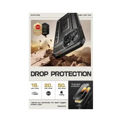 SUPCASE Unicorn Beetle PRO Rugged Case for iPhone 15 Pro Max, Shock-Absorbing, Black (SUP-iPhone2023Max-6.7-UBPro-SP-Black)