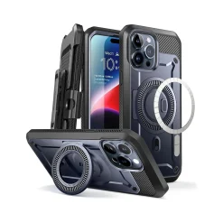 SUPCASE Unicorn Beetle PRO MAG Rugged Case for iPhone 15 Pro, Shock-Absorbing, Dark Blue