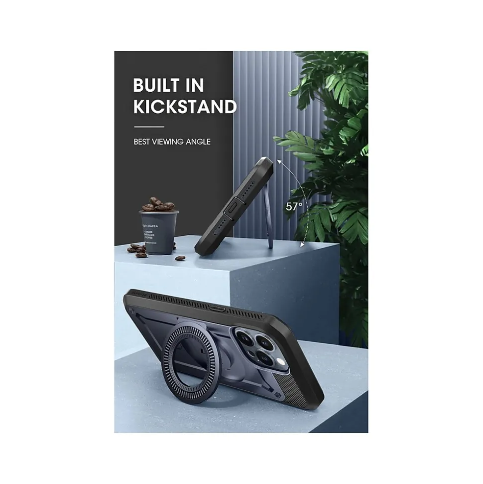 SUPCASE Unicorn Beetle PRO MAG Rugged Case for iPhone 15 Pro, Shock-Absorbing, Dark Blue