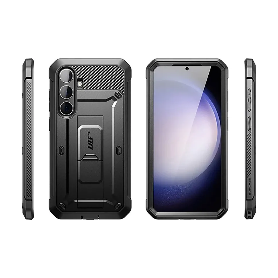 SUPCASE Unicorn Beetle Pro Rugged Case for Samsung Galaxy S24+, Shock Absorbing, Black (GS24PUBPRSP2SBK)