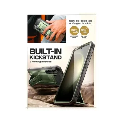 SUPCASE Unicorn Beetle Pro Rugged Case for Samsung Galaxy S24, Shock Absorbing, Dark Green (GS24UBPR2SGN)