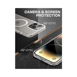 SUPCASE Unicorn Beetle Slim MagSafe Phone Case for iPhone 15 Pro Max, Gray (SUP-iPhone2023Max-6.7-UBMag-Clear)