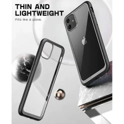 SUPCASE Unicorn Beetle Style Black Slim Case for iPhone 11 (S-11-6.1-UBS-BK)