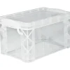 Super Stacker Storage Boxes, Hold 400 3 x 5 Cards, Plastic, Clear