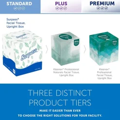 Surpass Cube Facial Tissue, 2-ply, White, 90 Sheets/Box, 36 Boxes/Carton (21320)