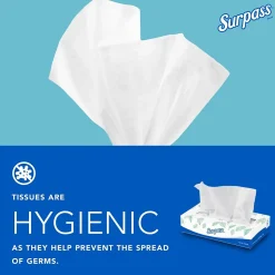 Surpass Standard Facial Tissue, 2-Ply, 100 Sheets/Box, 30 Boxes/Pack (21340)