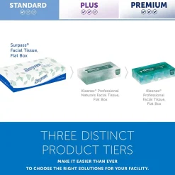 Surpass Standard Facial Tissue, 2-Ply, 100 Sheets/Box, 30 Boxes/Pack (21340)