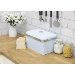 Swan Retro Bread Bin, Large Storage Capacity (SWKA1010BLN)