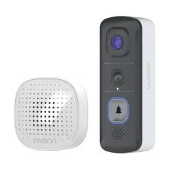 Swann EVO Wireless Video Doorbell Security Camera, Black (SWIFI-SEVDBC-GL)