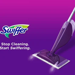 Swiffer WetJet Mop Starter Kit Plastic Spray Mop Kit, Purple (86079)