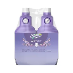 Swiffer WetJet Multi-Surface Floor Cleaner Refill, Lavender Vanilla Scent, 42.2 fl. oz., 2/Pack (3700026536)