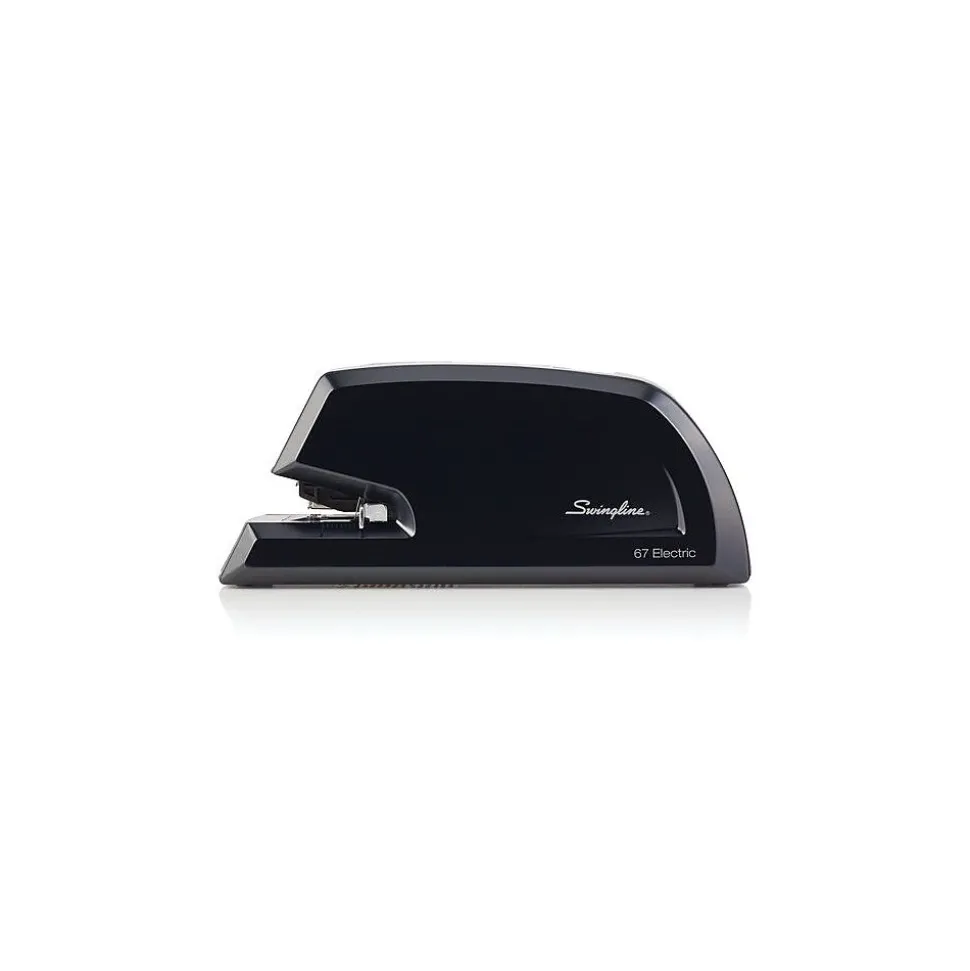 Swingline Commercial Reduced-Effort Electric Desktop Stapler, 20-Sheet Capacity, Black/Silver (6701)