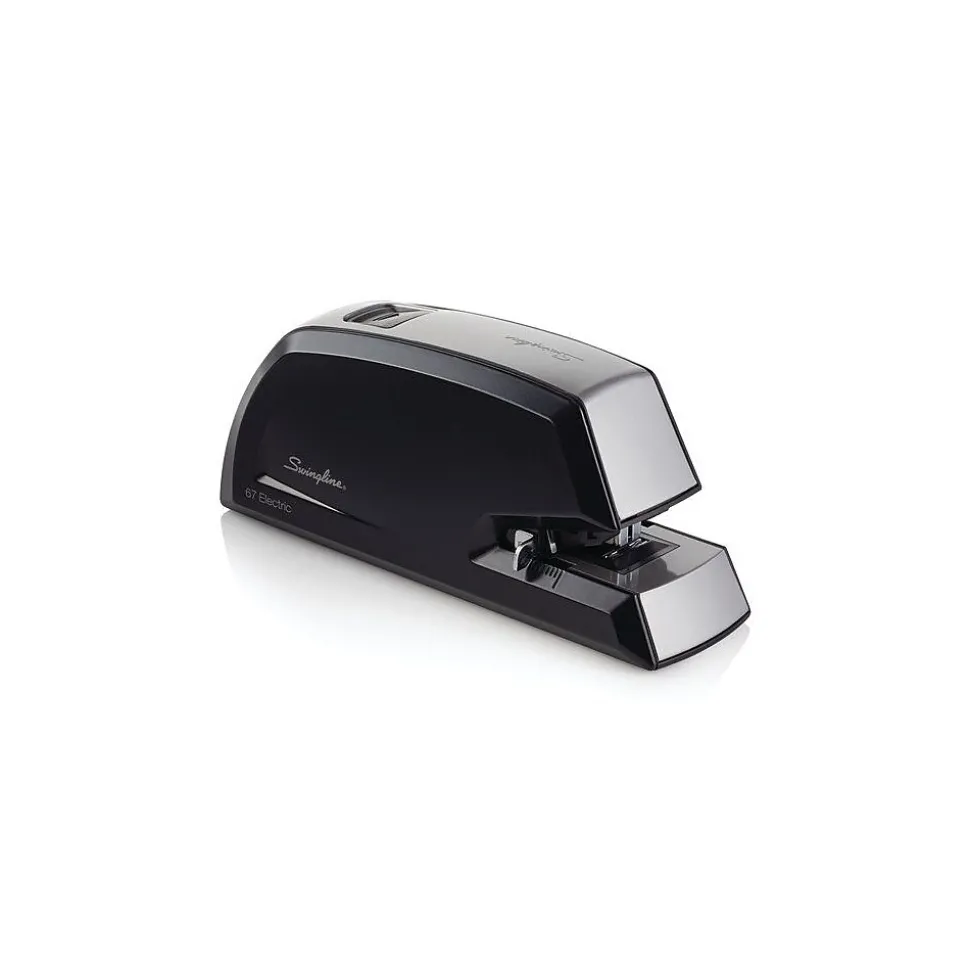 Swingline Commercial Reduced-Effort Electric Desktop Stapler, 20-Sheet Capacity, Black/Silver (6701)