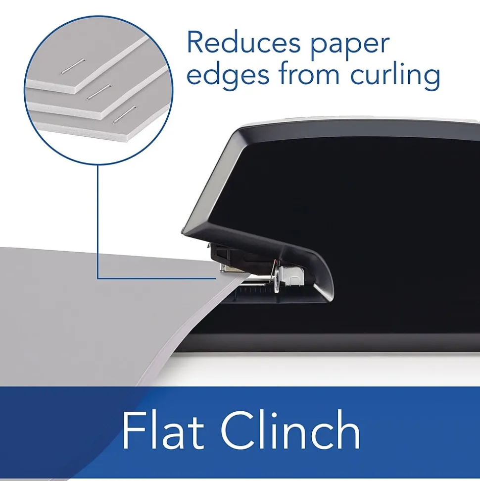 Swingline Commercial Reduced-Effort Electric Desktop Stapler, 20-Sheet Capacity, Black/Silver (6701)