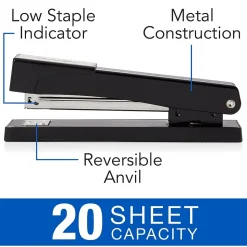Swingline Desktop Stapler, 20-Sheet Capacity, Black (40501)