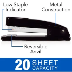 Swingline Desktop Stapler, 20 Sheet Capacity, Black (44401)