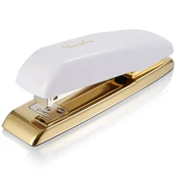 Swingline Durable Desktop Stapler, 20-Sheet Capacity, White/Gold (64701)