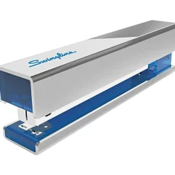 Swingline® Metal Fashion Stapler, 20 Sheet Capacity, Chrome/Blue (87830)