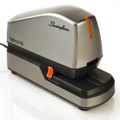 Swingline Optima 60 Electric Desktop Stapler, 60-Sheet Capacity, Staples Included, Gray/Silver (48210)