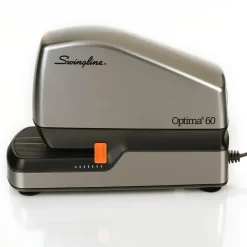 Swingline Optima 60 Electric Desktop Stapler, 60-Sheet Capacity, Staples Included, Gray/Silver (48210)