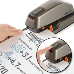 Swingline Optima 20 Electric Desktop Stapler, 20-Sheet Capacity, Gray/Silver (48208)