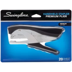 Swingline Premium Soft Grip Hand Stapler, Heavy Use, 20 Sheet Capacity, Black (29950)