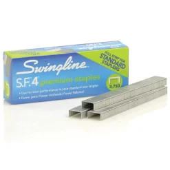 Swingline S.F. 4 Premium Staples, 1/4" Length, 210/Per Strip, 3750/Box (35452)