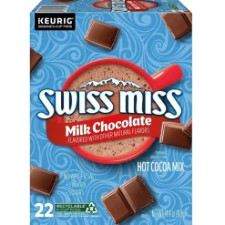 Swiss Miss Milk Chocolate Hot Cocoa, 0.65 oz. Keurig® K-Cup® Pods, 22/Box (1252)