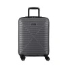 Swiss Mobility DCA 21.5" Hardside Carry-On Suitcase, 8-Wheeled Spinner, Gray Geometric (HLG1020SM-GREY)
