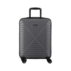 Swiss Mobility DCA 21.5" Hardside Carry-On Suitcase, 8-Wheeled Spinner, Gray Geometric (HLG1020SM-GREY)