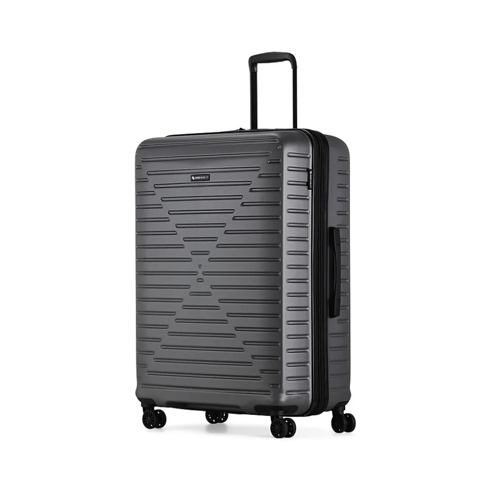 Swiss Mobility DCA 2-Piece Hardside Spinner Luggage Set, Gray Geometric (HLG1002SM-GREY)