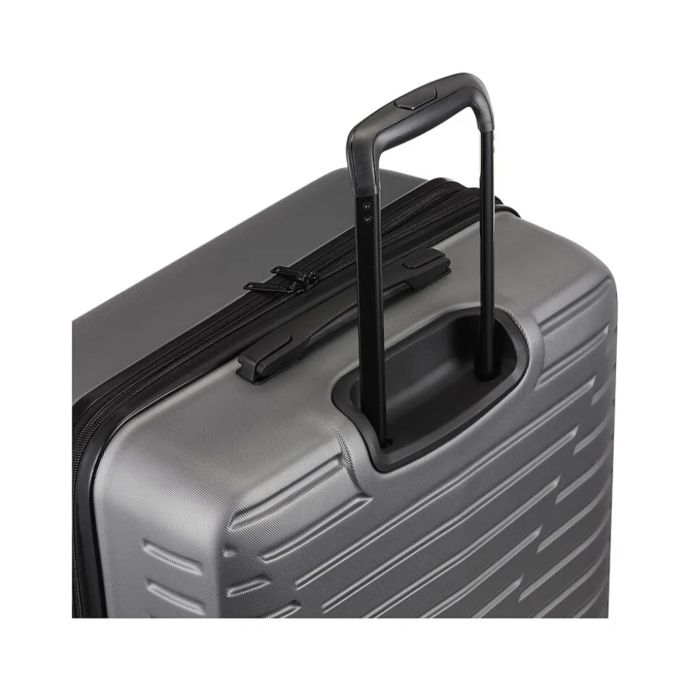 Swiss Mobility DCA 2-Piece Hardside Spinner Luggage Set, Gray Geometric (HLG1002SM-GREY)