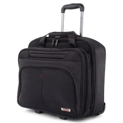 Swiss Mobility Polyester Purpose Business Case On Wheels, 1680D, Black (BZCW1002SMBK)