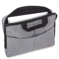 Swiss Mobility Sterling Polyester Slim Briefcase, Grey (EXB1071SMGRY)