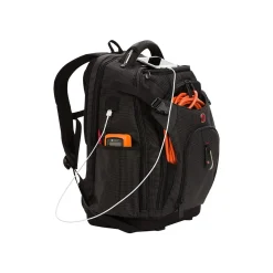 SwissGear USB Work Pack Pro Tool Laptop Backpack, Black with White Dots Plastic (3636200472)