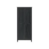 System Build Farmington 72" Storage Cabinet with 4 Shelves, Black Oak (7532396COM)