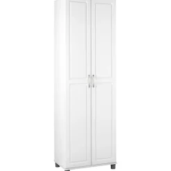 SystemBuild Kendall 24" Utility Storage Cabinet, White (7362401PCOM)