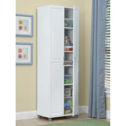 SystemBuild Kendall 24" Utility Storage Cabinet, White (7362401PCOM)