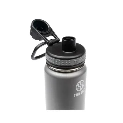 Takeya Originals Stainless Steel Vacuum Insulated Water Bottle, 24 oz., Graphite (50045)