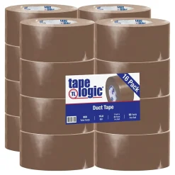 Tape Logicâ„¢ 10 mil Duct Tape, 3" x 60 yds, Brown, 16/Pack