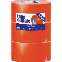 Tape Logicâ„¢ 10 mil Duct Tape, 3" x 60 yds, Orange, 3/Pack