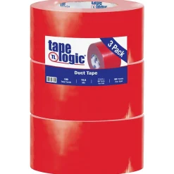 Tape Logicâ„¢ 10 mil Duct Tape, 3" x 60 yds, Red, 3/Pack