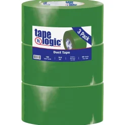 Tape Logicâ„¢ 10 mil Duct Tape, 3" x 60 yds, Green, 3/Pack
